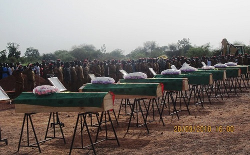 Attaques terroristes : 11 défenseurs de la patrie reposent au cimetière de Ouahigouya 