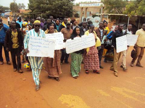 Sit-in à la mairie de Ouahigouya : Des agents manifestent contre le disfonctionnement des services municipaux